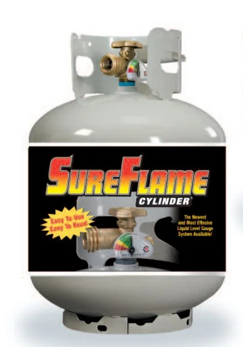 10577 – MANCHESTER Propane Tank, DOT Portable Tank 20 Pounds Capacity 18 Inch Length x 12.2 Inch Diameter Powder Coat...